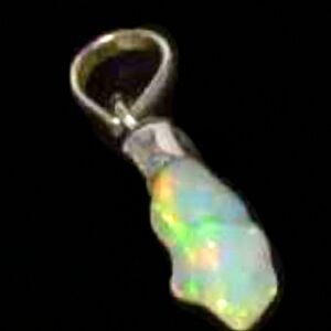 Elegant Silver and Opal Pendant